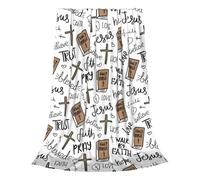 Genérico Prayer Blanket, Warm Soft Lightweight Jesus Religious Blanket with Bible Verses for Restaurant, Hotel, Garden, Outdoor, Holiday, Party, Home, Room