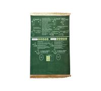 Generico Praying Mat Rug, 50 x 90 cm Soft, Guided Bilingual Educational Step Formula with Sturdy Build, Prayer Aid with Smooth Comfort, Modern Holiday Style, Accessory for Room Home Travel School