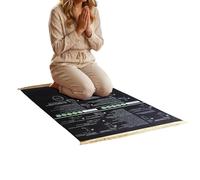 Genérico Praying Mat Rug, Soft Educational Prayer Carpet, Bilingual Step by Step Guide Mat, Non Slip Comfortable Design, Foldable Travel Friendly Fabric, 50x90cm, for Room Home Travel School