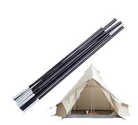 Genérico Pre-Assembled Black Tent Poles - Quick Easy Repair | Replacement Tēnt Pole Parts for Camping Hiking | or Outdoor Tent Shelter Repair, Duřable Univeršal Fit Easŷ Install