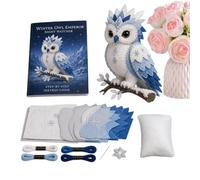 Genérico Pre-Cut Felt Animal Craft Kits | Fabric 3D Creatures Making Materials | Arctic Winter Theme Animal Crafts Bulk | for Adult Youth Beginner Birthday Bookshelf Desktop Dorm Car Interior