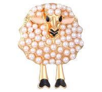 Genérico Precioso broche de oveja, accesorio versátil, 5,2x4,1 cm, broche para mujer, joyería de alfiler de solapa, accesorio versátil, para cumpleaños, aniversarios, día de la madre o vacaciones