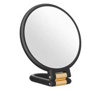 Genérico Precise Makeup Mirror, Versatile Foldable Support, 9x5 Inches Frame with Adjustable Build, Heavy Duty Vanity Glass, Dressing Gear with Design, Beauty Tool for Business Trips