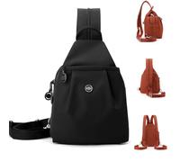 Genérico Preferablen Bag, Vovtva Waterproof 2-Way Commuting Bag, Preferable Large Capacity Oxford Women Backpack Shoulder Bags (Black)
