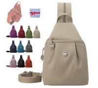 Genérico Premium 3 in 1 Anti-theft Travel Tote bag, Waterproof 2-Way Commuter Bag, Large Capacity Convertible Oxford Backpacks (Khaki)