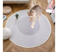 Genérico Premium Cotton Rope Area Rug for Cats, Washable Round Vintage Reversible Woven Tassel Rugs, Cat Scratching Rug for Soft Durable and Stylish Home Accent