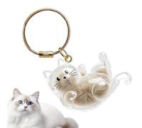 Genérico Premium Pet Memorial Keepsake Keychain - Transparent Storage Bottle Pendant, Features Hermetically-Sealed Shatter-Resistant Architecture For Memento Safety | Reinforced Industrial-Strength