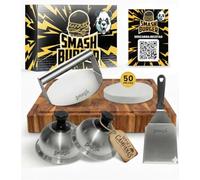 Genérico Premium Smash Burger - Kit Profesional Premium de Acero Inoxidable con Certificado EU Contacto con Alimentos - Set Hamburguesas - Prensa Hamburguesas