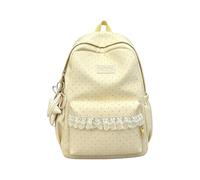 Genérico Preppy Backpack - Cute Girly Bag | Lightweight Large Capacity | Nylon material • Lightweight 410g design • 29 × 13 × 43cm size for toys, snacks and travel