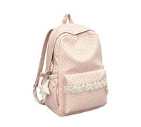 Genérico Preppy Lace Backpack 43cm Star Print Large Capacity Waterproof Bag