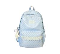 Genérico Preppy Lace Backpack 43cm Star Print Large Capacity Waterproof Bag