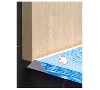 Genérico Presa de Agua for Puerta de Ducha con Ranura Curvada de Silicona, Tira de Sellado autoadhesiva for Fregadero de Cocina, Suelo de baño, Plato de Ducha(120cm/46.8in)