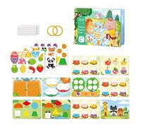 Genérico Preschool Activity Book - Paper Compact | Sensory Learning Activity Cognitive Skills Interactive | Educational Fun Development Indoor Playtime For Boys Girls Ages 1-5 Home Family Use