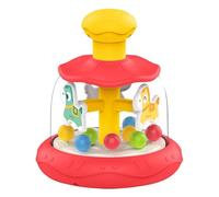 Genérico Press Toy - Lightweight Sensory Activity Spinner, Smooth Push Rotating Design, Interactive Brain Teaser Learning Device For Focus Development Creative Playtime Home Environment