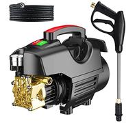 Genérico Pressure Washer 180bar 2200W, 6.5 L/min, Includes 2m Water Inlet & Outlet Pipe, Ideal for Home, Car, and Patio Cleaning