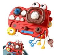 Generico Pretend Steering Wheel, Dinosaur Sensory Activity Board, 20.5x15.5x5.8cm/8.07x6.1x2.28 Inches Fine Motor Skill Games for Early Education, Eye-Hand Coordination Development Tool