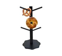 Genérico Pretzel Holder, Donut Stand, Tree Shaped 12.99 Inches 6-Rod Organizer with Stable Base, Dessert Rack for Wedding Brunch, Birthday Parties, Christmas Catering, Food Counters, Buffet Displays