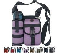 Genérico Prevalentn Shoulder Bags With Water Bottle Holder, prevalente shoulder bag, Multi Compartment Lightweight Outdoor Travel Crossbody Bag, for outdoor use (Light purple)