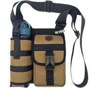 Genérico Prevalentn Shoulder Bags with Water Bottle Holder, Prevalentn Multi Compartment Lightweight Outdoor Travel Crossbody Bag (Khaki)
