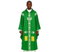 Genérico Priest Costume Men | with Ribbon Catholic Chasuble | Father Mass Cloak Cosplay Costume | for Prayer Men Church Wedding Events Photoshoot Holiday Masquerades Carnivals
