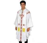 Genérico Priest Costume - Priest Church Outfit Chasuble, Six Holy Colors
