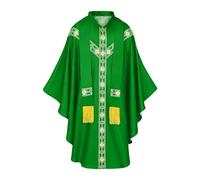Genérico Priest Costume,with Ribbon Catholic Chasuble | Father Mass Cloak Cosplay Costume - for Men Prayer Cosplayer Church Stage Masquerades Wedding Holiday Party