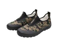 Genérico Primavera y otoño Lienzo Corte bajo protección Laboral Sitio de construcción Zapatos de Goma Fondo Grueso Ligero Zapatos de liberación de Goma Resistentes al Desgaste (Gris,42)