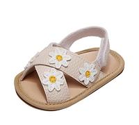 Genérico Primeros Pasos Bebé Sandalias Abiertas Zapatos Niños Pequeños Ocio Caminantes Niñas (Beige, 20 Toddler)