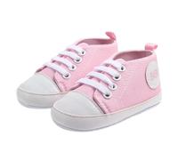 Genérico Primeros Zapatos de Lona Transpirables con para bebés Ligeros Flexibles y Antideslizantes para niños pequeños y niñas (6-8 Months)