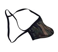 Genérico Print Underpants Shorts Ropa Interior Transparente See Men's Through Lip Men's Underwear (Camouflage XL)