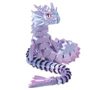 Genérico Printed Dragon Figure - Movable Joint Toy, Stress anxietysRelief, Interactive Desk Playset for Children Teens Adults | Educational Creative Fidget, Birthday Gift for Friends Family
