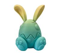 Genérico Printed Easter Bunny, Festival Rabbit Figurine, Eggs Basket Stuffers, 3D Printed Design Sturdy Materials Lightweight Portable for Home and Bedroom, Multicolor