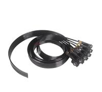 Genérico Printer Accessories, Manguera de Tubo de Tinta de 2M de 6 Colores con Amortiguador, Compatible con Epson R330 L800 L805 L1800 R1390 R1800 1250 R1900(White Type)