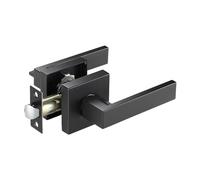 Genérico Privacy Lever Door Handle, Passage Locks Handle, Reversible Flat Levers Door Handles for Bedroom, Bathroom, Residence