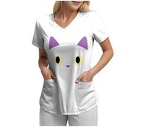 Genérico Problema Resuelto Camiseta, Estoy bien Camisa Sangrienta Mujeres, Problema Sangriento Resuelto, Mujeres Divertidas Halloween Horror Ropa Regalo Salpicaduras Camiseta, Blanco-ba, XXL
