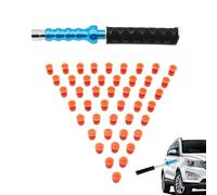 Genérico Professional Dent Puller Tool - Pull Hammer Dent Removal Kit for Cars | Steel Rubber Build, Automotive Body Repair Tool with 50pcs Pulling Tabs, Repair Supplies for Garage