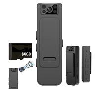 Genérico Proficiency New HD 1080p Noise Reduction Camera, WiFi Portable Mini Cameras, Night Sights Wide Angles, Rotatable Lens, for Driver, Lecture Recording (WiFi,64GB SD Card)