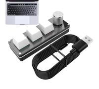 Genérico Programmable Keyboard Knob with Custom Macros - Copy Paste Select All Shortcuts | Volume Control For E-Sports Stock Trading | OXLAB Productivity Tool