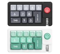 Genérico Programmable Keypad Controller, RGB Mechanical Keyboard, Hot-Swappable Number Pad, Wired Single-Handed Layout, Built-In Joystick Feature, Perfect for Graphic Design Workplace