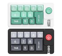 Genérico Programmable Keypad, Mechanical Editing Keyboard, ABS Hot-Swappable Wired Single-Handed Number Pad with Joystick, Ideal For Graphic Design, Workplace, Computer Use, 13.7x7.5x3.8cm
