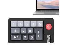 Genérico Programmable Keypad, RGB Mechanical Game Keyboard, Hot-Swappable Wired Single-Handed Number Pad with Joystick, Custom Macro Shortcut Board for Graphic Design, Workplace, Computer Tasks