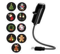 Genérico Projector Christmas - 360° Rotation USB Powered Projection Light
