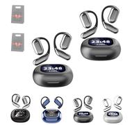 Genérico Promptanda Open Ear Earbuds, True Powerful Bluetooth 5.4 Open Ear Earbuds, Ipx5 Waterproof, Intelligent Touch Screen for Running, Cycling, Workout (2pcs3)