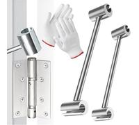Genérico Prosperousk Door Hinge Adjustment Tool, 2025 New Door Hinge Repair Spanner, Hinges Gap Adjusting Wrench, Double Headed Seam Adjustment Tool for Round Bolt Standard Gauge (23-25mm)