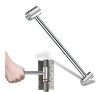 Genérico Prosperousk Door Hinge Adjustment Tool, Arhdcompuly Hinge Hole Adjustment Wrench, Double Headed Seam Adjustments Tool, Suitable for Doors From 0.31in to 0.98in (L)