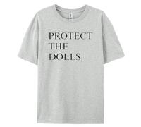 Genérico Protect The Dolls T-Shirt,Protects The Dolls Tees for Men Popular (Gray,M)