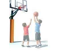Genérico Protector Acolchado para Postes de Aros de Baloncesto y columnas de Garaje, Protector de Postes Grueso y Seguro, Apto para Postes de 3x3, 5x5, 6x8 y 8x8 Pulgadas, Color Naranja, 6,4x6,4 cm (