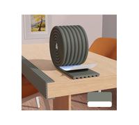 Genérico Protector Autoadhesivo for Postes de Baloncesto, Rollo de 1 cm de Grosor for máxima Seguridad de jóvenes y en garajes, sobre Postes metálicos de sótanos/Pistas de Baile.(Grey,600cm/19.7ft)