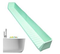 Generico Protector contra salpicaduras con ventosas de silicona | Borde de la bañera protección antisalpicaduras, organizador de baño para casa padres guarderías ducha niños