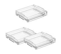 Genérico Protector de Botón Pulsador Transparente 26mm con Doble Adhesivo, Cubierta Cuadrada Resistente al Polvo y Agua para Lavadora y Lavavajillas, Kit 3 Piezas para Panel